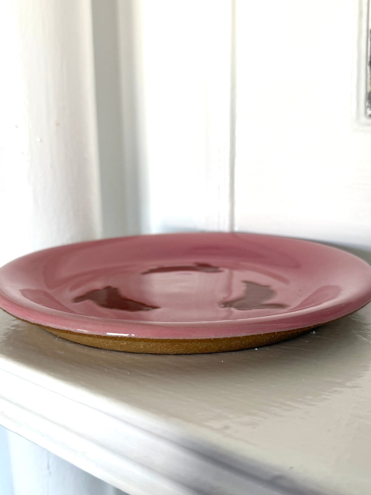 Pink and Brown Bunny Plate 2