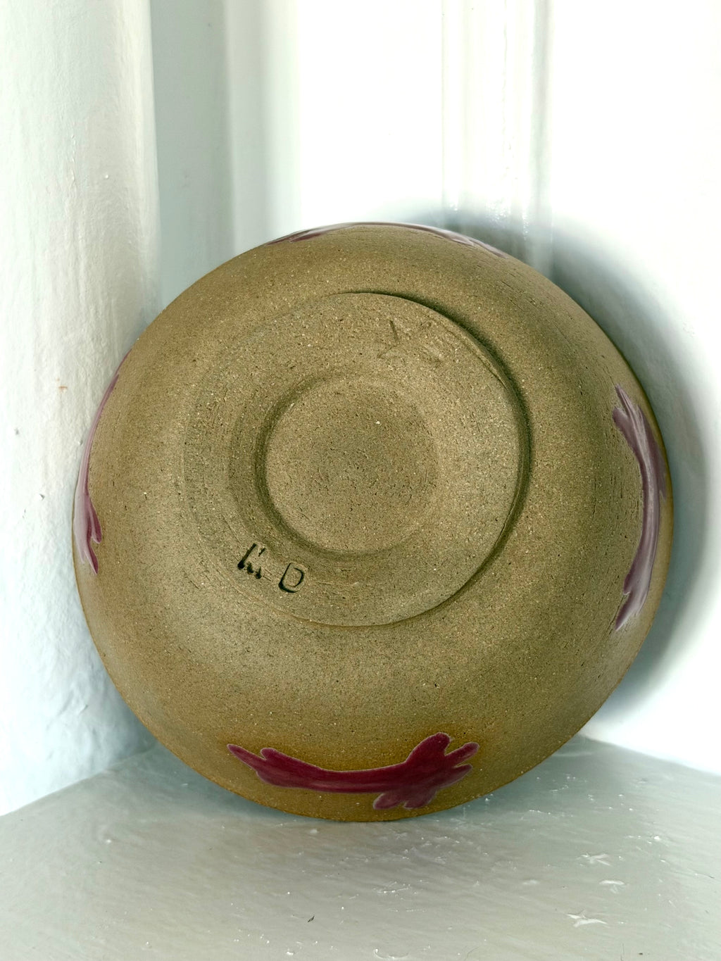 Burgundy Bunny Bowl