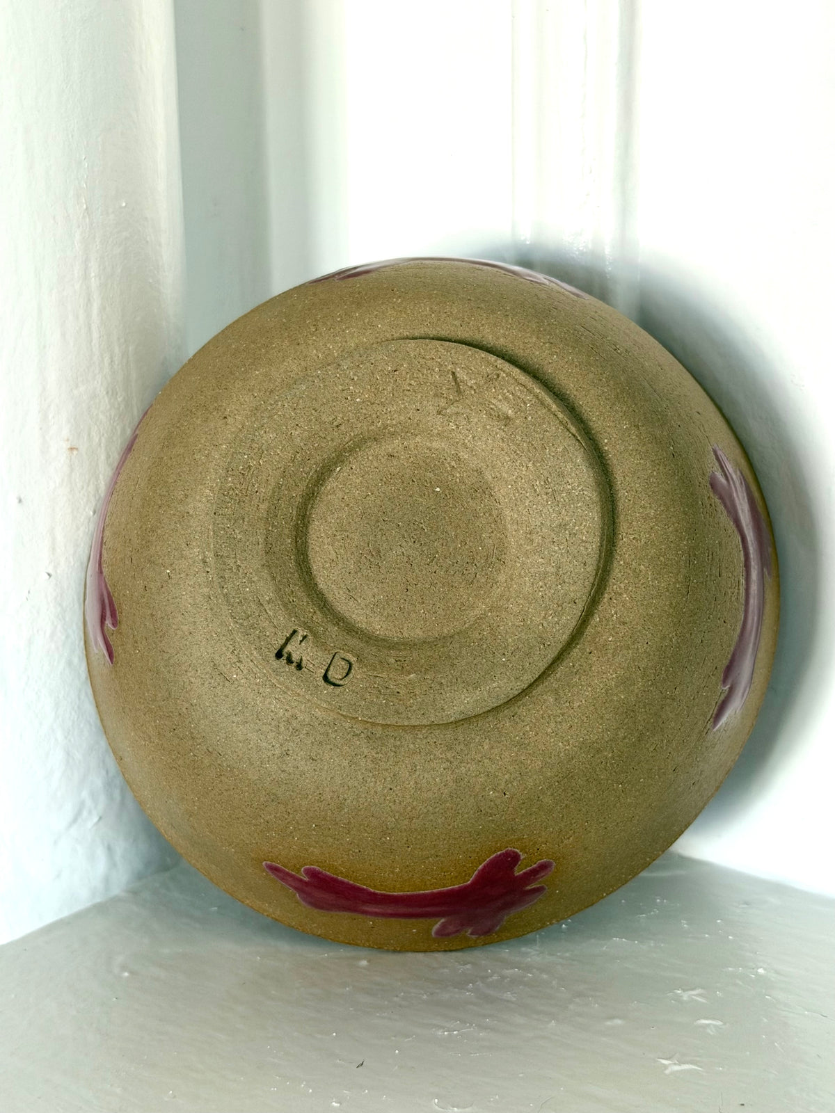 Burgundy Bunny Bowl