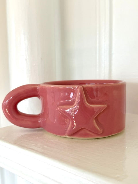 Pink Mini Chunky Star Mug