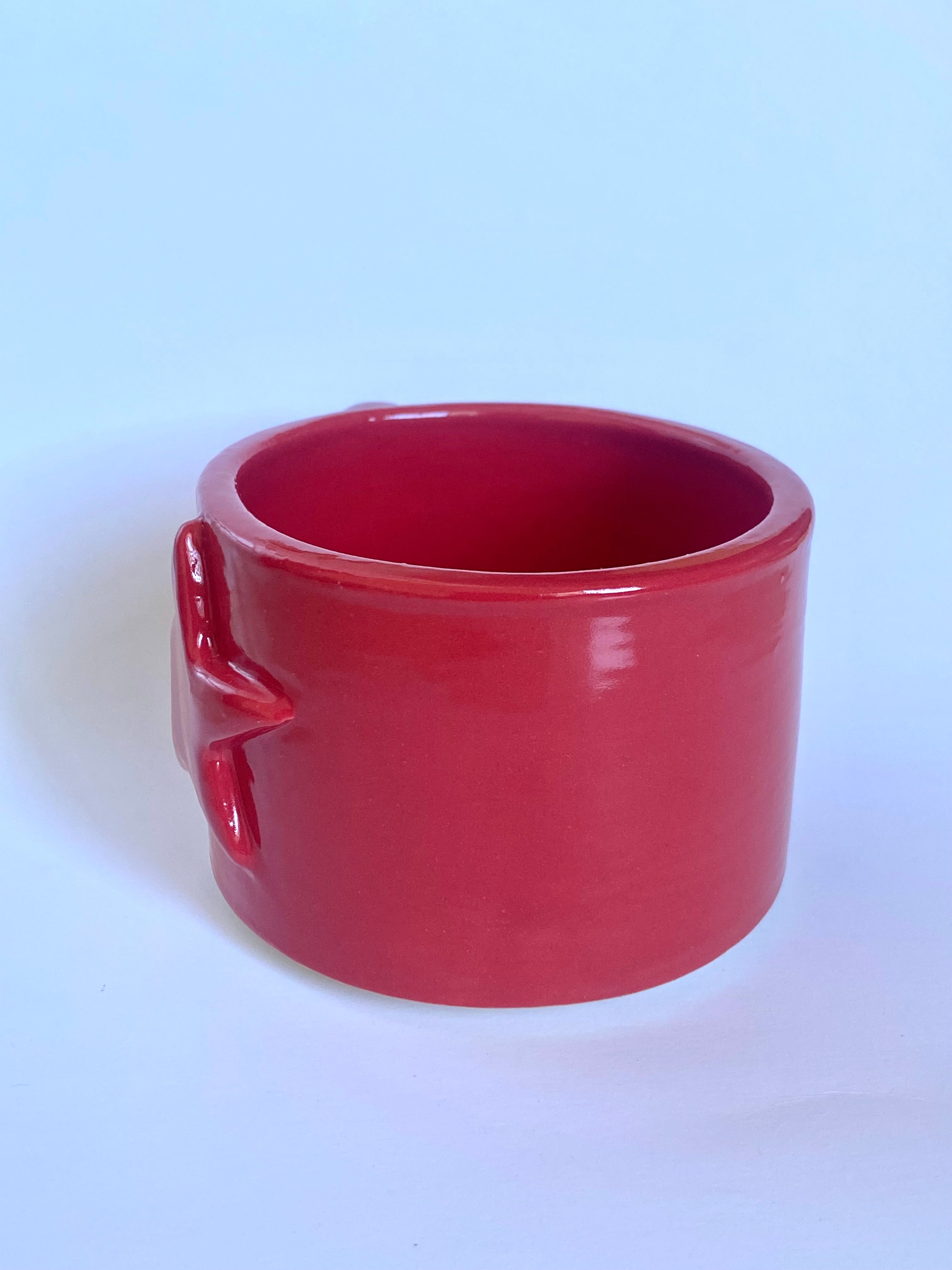 Red Mini Chunky Star Mug