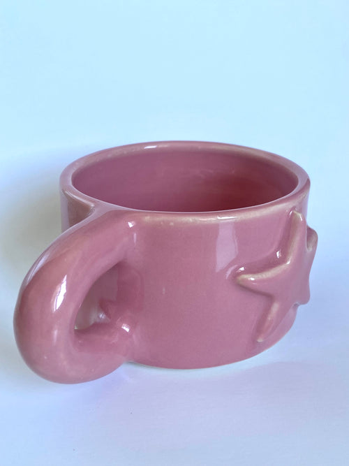 Pink Mini Chunky Star Mug